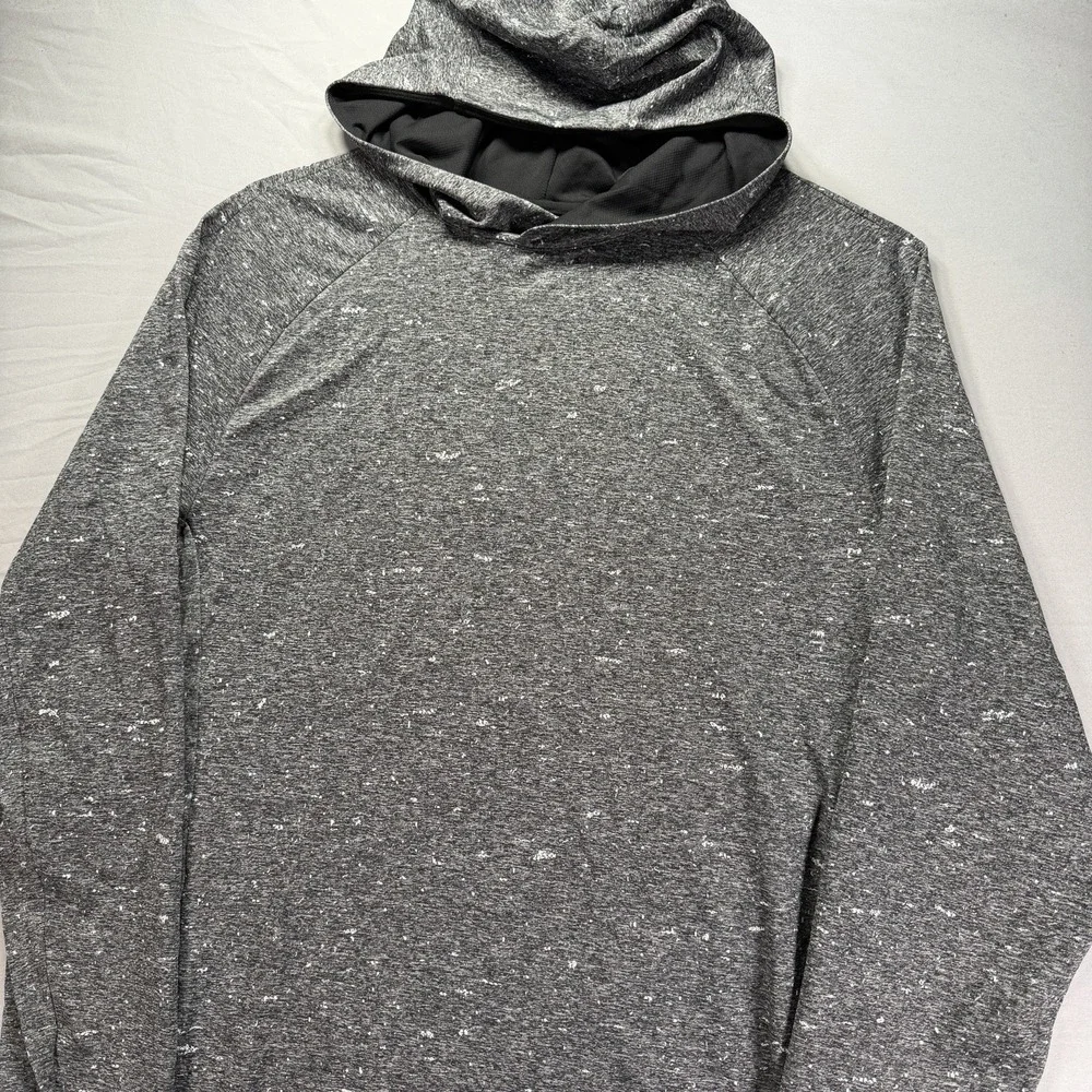 Lululemon Men Fresh Form Hoodie Black White Large Stretch Workout Athleisure Gym - Picture 1 of 9